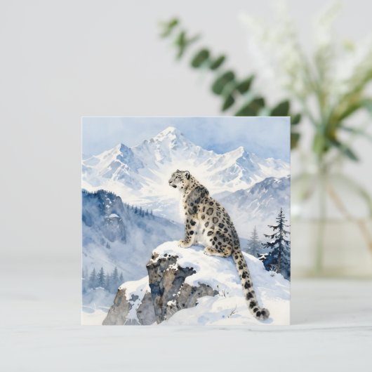 A Snow Leopard on Snowy Peak カード (スタンド正面)