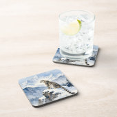 A Snow Leopard on Snowy Peak コースター (右側)