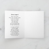 A Snow Leopard Poem カード (内部)