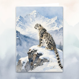 A Snow Leopard Poem カード