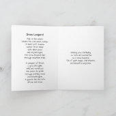 A Snow Leopard Poem and Birthday Wishes カード (内部)