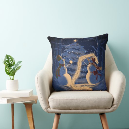 A Snowman Christmas クッション (椅子)