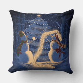 A Snowman Christmas クッション