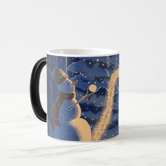 A Snowman Christmas モーフィングマグカップ (正面左)