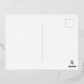 A Snowman Christmas 箔シーズンポストカード (裏面)