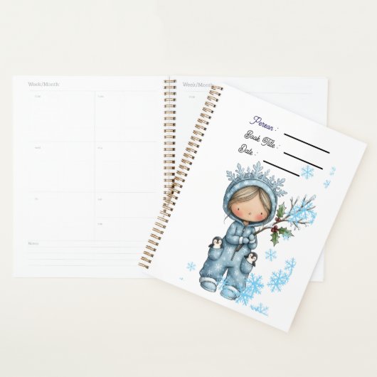 A Snowy Day Book Planner Cover プランナー手帳 (ディスプレー)
