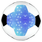 A soccer ball design featuring white and black  サッカーボール (回転)