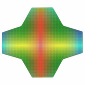 A soccer ball features a colorful geometric  サッカーボール (フラット)