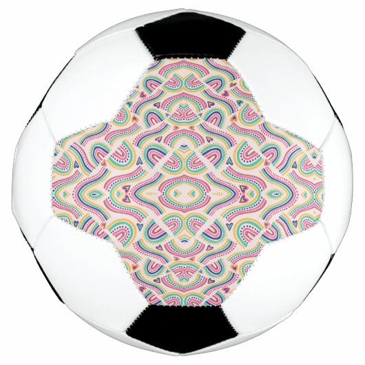 A soccer ball featuring black and white panels  サッカーボール (正面)