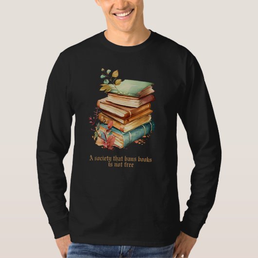 A society that bans books is not free, I'm With Th Tシャツ (正面)