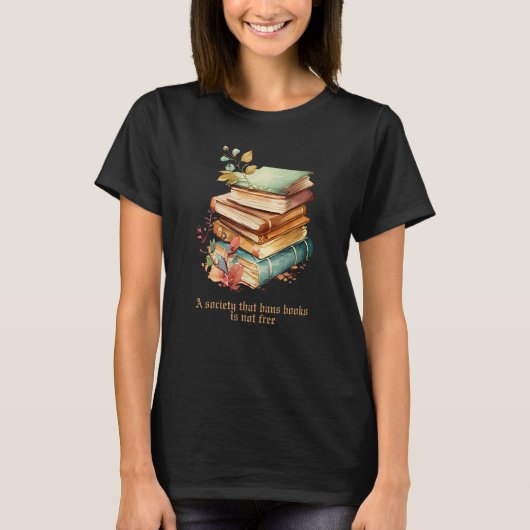 A society that bans books is not free, I'm With Th Tシャツ (正面)