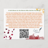 A Soft Bloom Inspirational Postcard ポストカード (裏面)