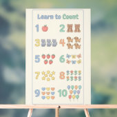 A soft pastel numbers🧸✨ アクリルサイン (ニュートラル)