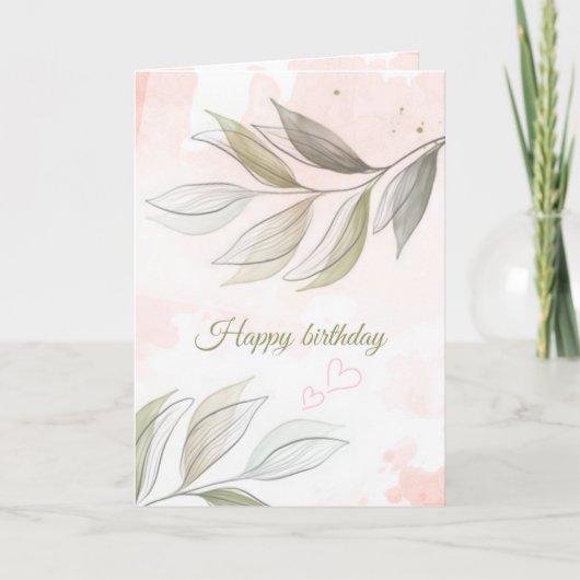 A Soft Touch Birthday Card カード (正面)