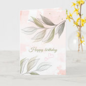 A Soft Touch Birthday Card カード (黄色い花)