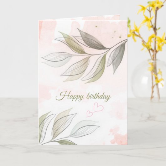 A Soft Touch Birthday Card カード (黄色い花)