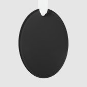 A solid black textured surface fills the entire オーナメント (正面)