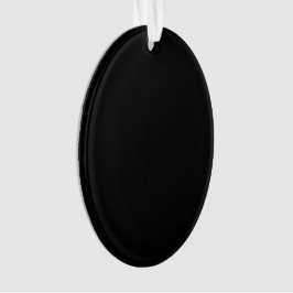A solid black textured surface fills the entire オーナメント