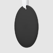 A solid black textured surface fills the entire オーナメント (正面)