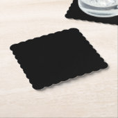 A solid black textured surface fills the entire ペーパーコースター (アングル)