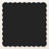 A solid black textured surface fills the entire ペーパーコースター (正面)