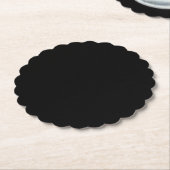 A solid black textured surface fills the entire ペーパーコースター (アングル)