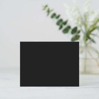 A solid black textured surface fills the entire ポストカード
