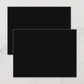 A solid black textured surface fills the entire ポストカード (正面/裏面)