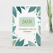 A Son Cherished Message Card カード (正面)