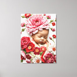 A Soul in Bloom – January Birth Flower キャンバスプリント