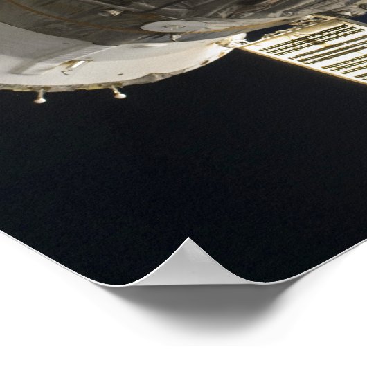 A Soyuz spacecraft backdropped by Earth ポスター (角)