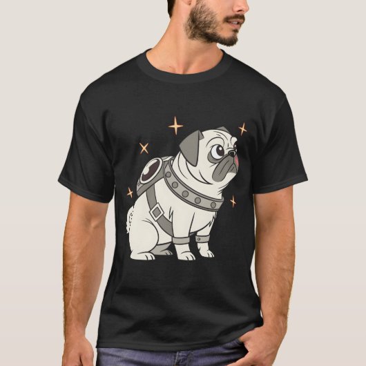 A Space Dog's Cosmic Journey Tシャツ (正面)