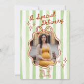 A special Delivery Photo Green Invitation 招待状 (裏面)