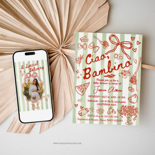 A special Delivery Photo Invitation 招待状