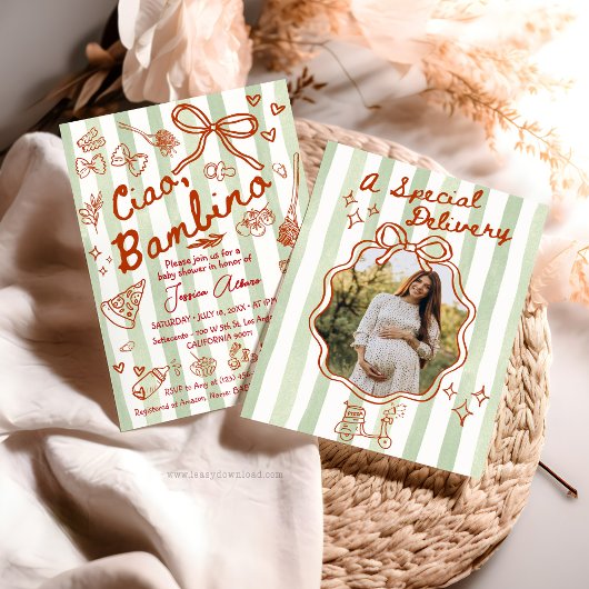 A special Delivery Photo Invitation 招待状