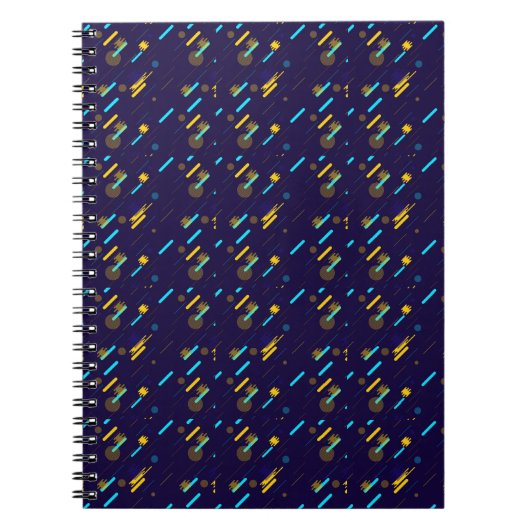 A spiral notebook with a dark blue cover  ノートブック (正面)