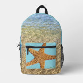 A splash of a backpack.  プリントバックパック (正面)