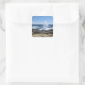 A Splash of Adventure at Schoodic Point スクエアシール (バッグ)