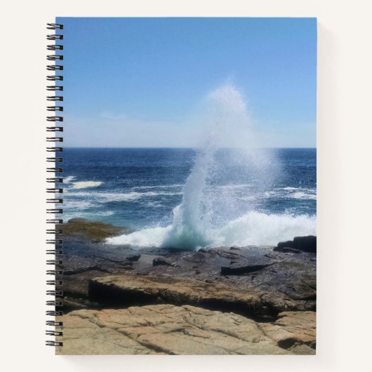 A Splash of Adventure at Schoodic Point ノートブック (正面)