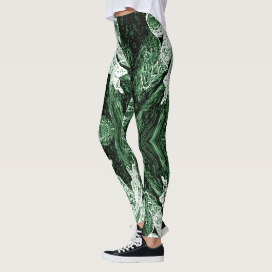 A Splash Of Green 2 Leggings レギンス (左)