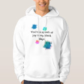 "A splash of joy" hoodie for men パーカ (正面)