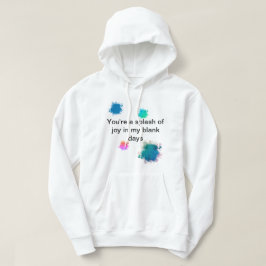 "A splash of joy" hoodie for men パーカ