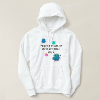 "A splash of joy" hoodie for men パーカ