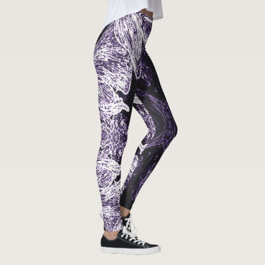 A Splash Of Purple 2 Leggings レギンス (右)