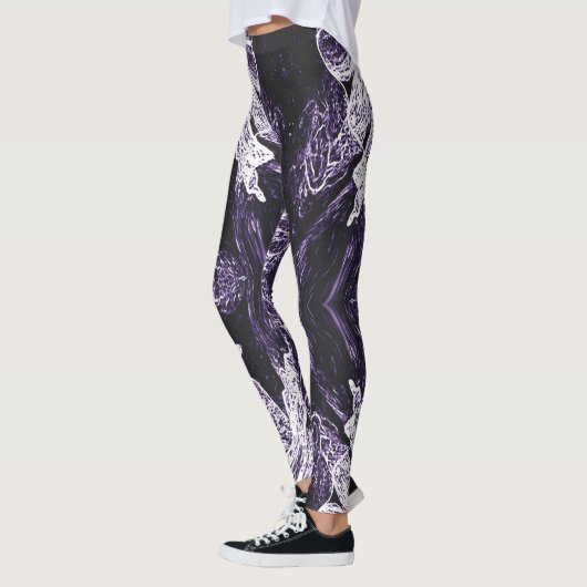 A Splash Of Purple 2 Leggings レギンス (左)