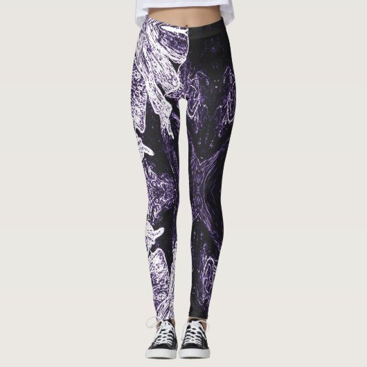 A Splash Of Purple 2 Leggings レギンス (正面)