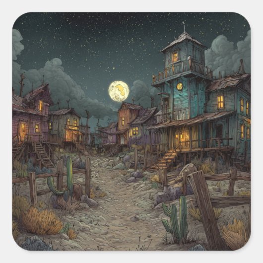 A Spooky Ghost Town スクエアシール (正面)