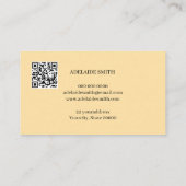 a spring branch of mimosa, bright, yellow 名刺 (裏面)