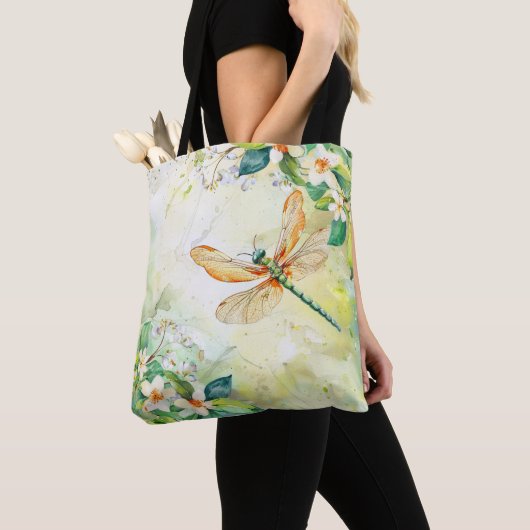 A Spring Dragonfly トートバッグ (クローズアップ)