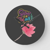 A Spring Visual Series ラウンド壁時計 (正面)